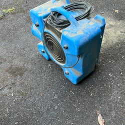 BlueDri Air Shield 550 HEPA Air Scrubber, Water Damage Restoration Equipment Air Purifier, Covers 1400 Sq. Ft, Daisy Chain Capable, For Commercial Use