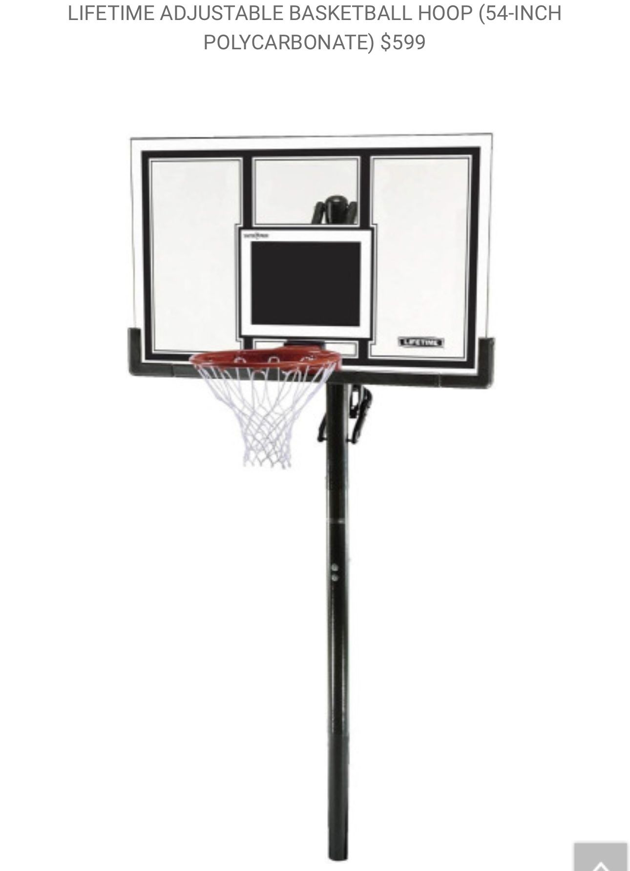 Lifetime Basketball Hoop