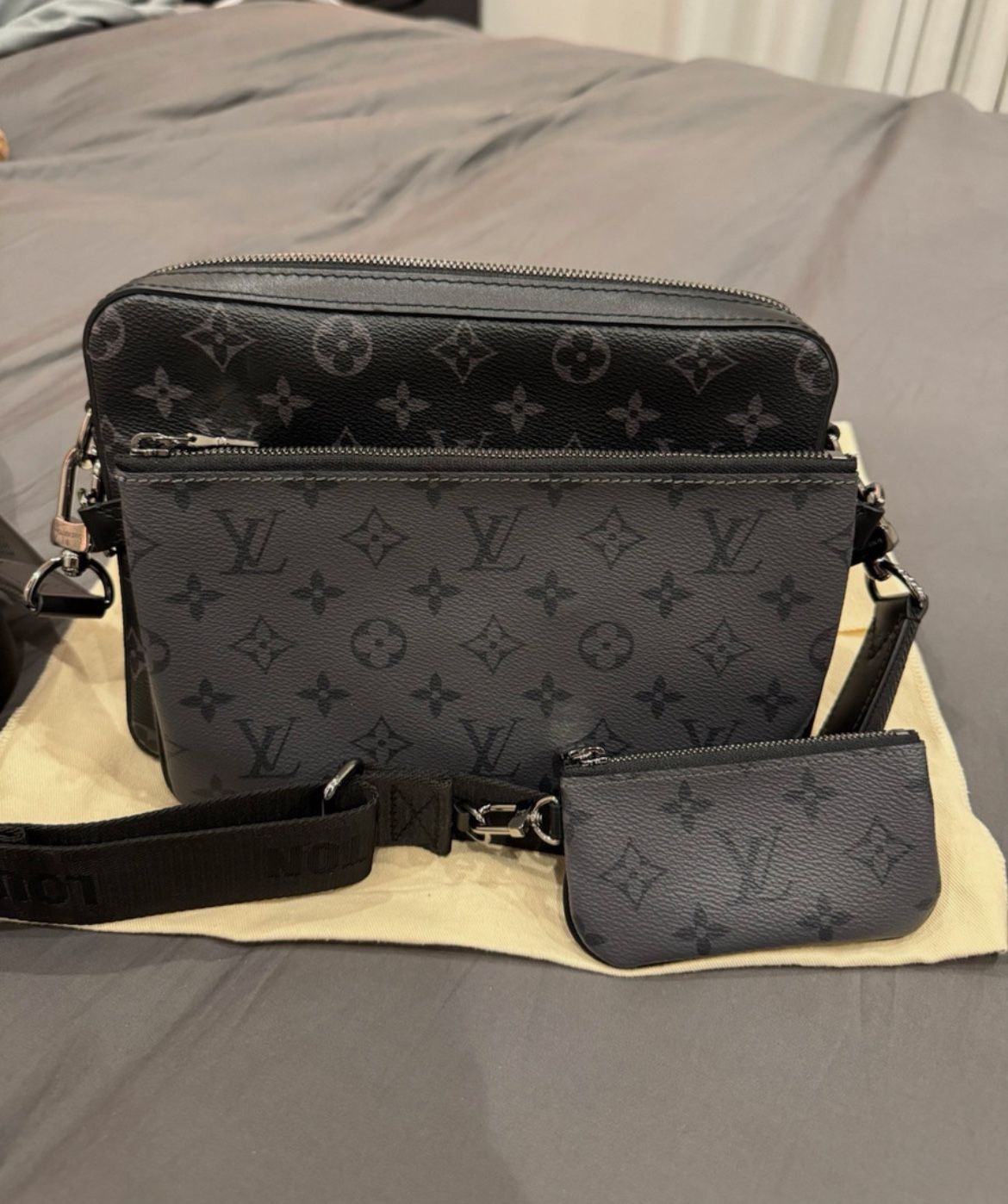 Authentic Louis Vuitton Trio Messenger Bag