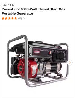 Gas Generator 3600 Watt