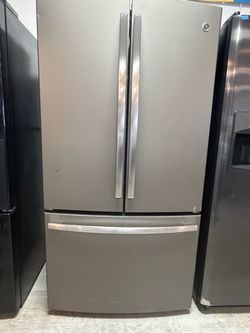 GE French Door Refrigerator Slate Finish