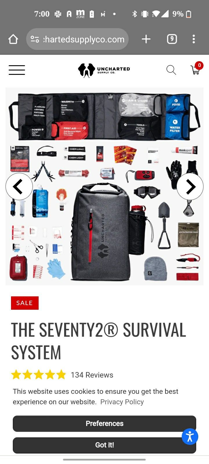 Survival 2 Person Pack