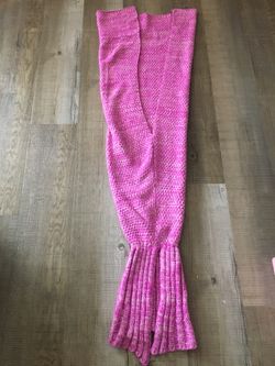 Crochet mermaid tail blanket youth