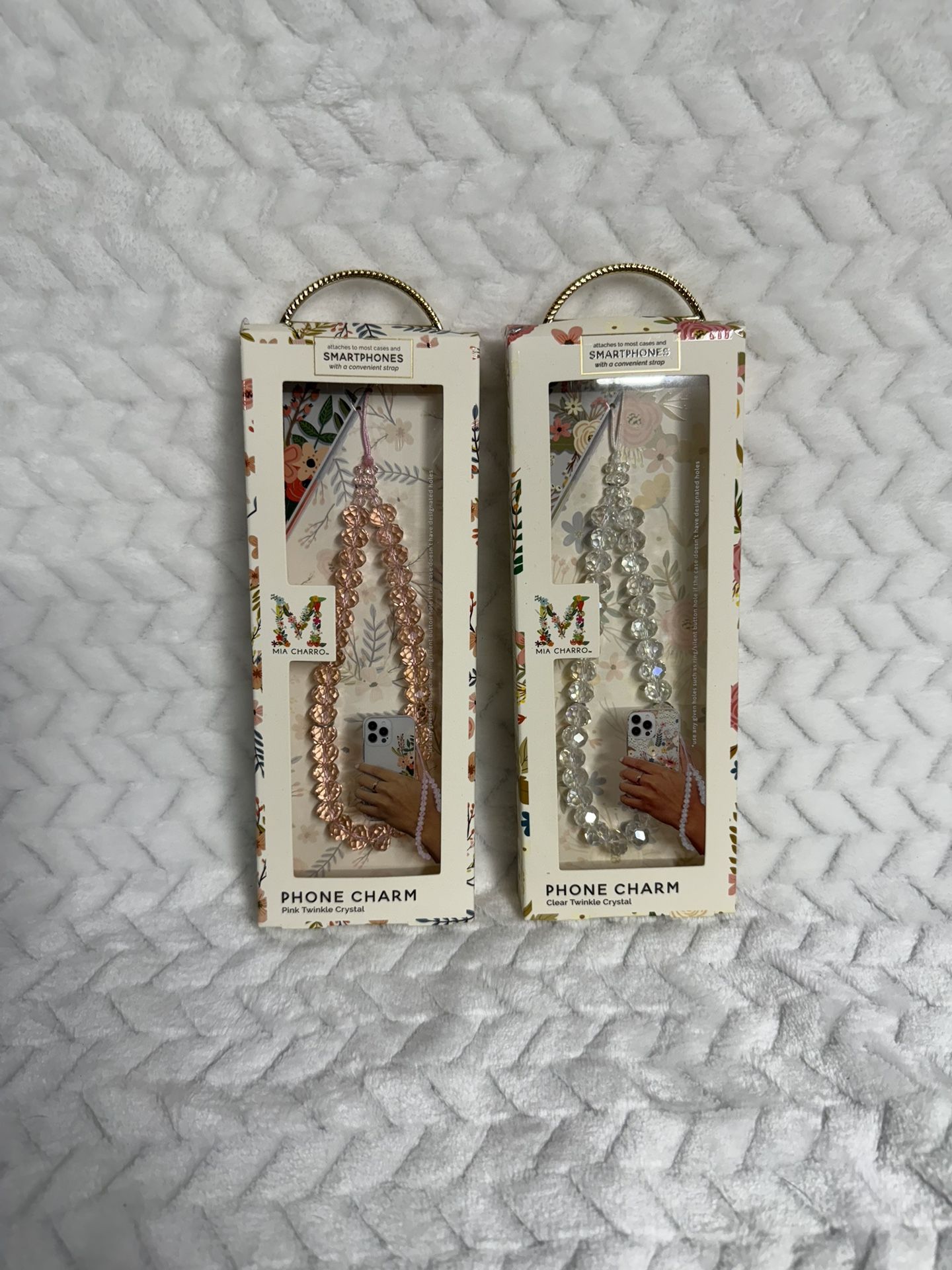 Crystal Phone Charm Bundle 2 Pieces