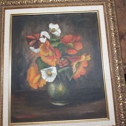 Painting Flowers In Vase
