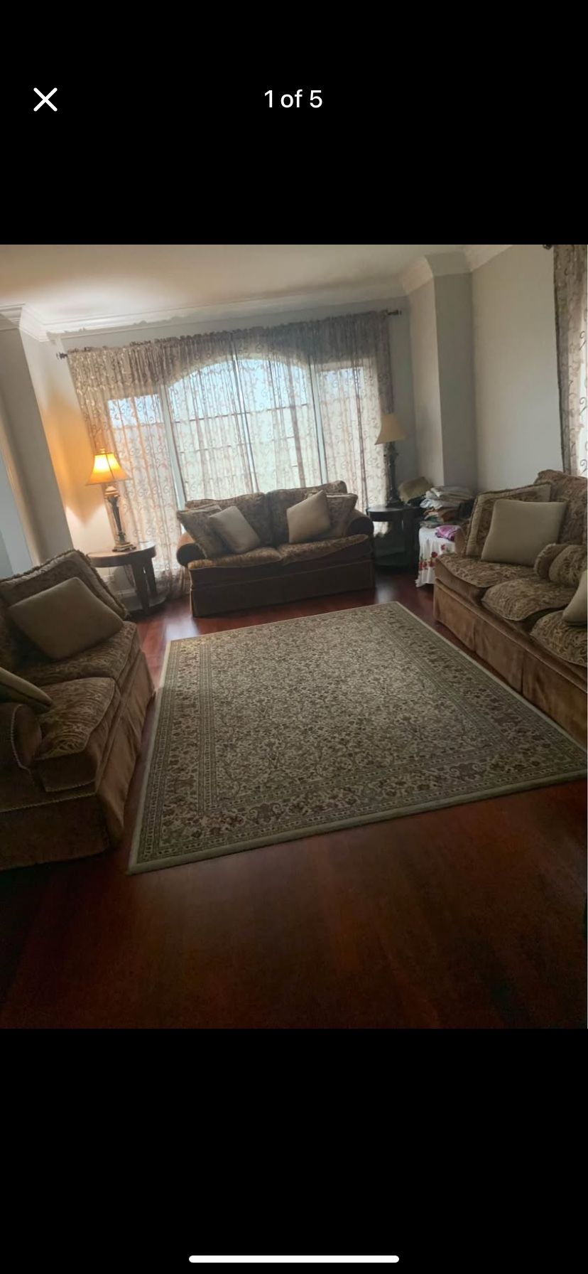 Beautiful Luxury Brown Sofa Set