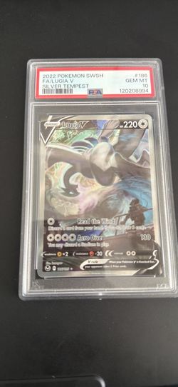 2022 pokemon silver tempest #168 Lugia V full art PSA 10