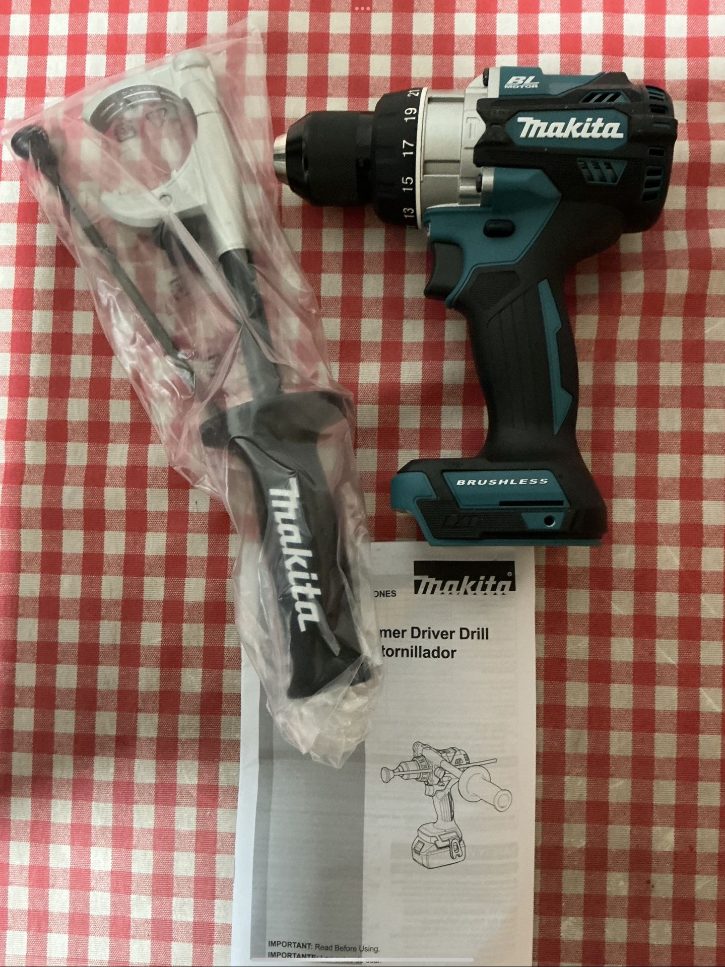 Makita. 18V LXT Lithium-Ion 1/2” Brushless Cordless Hammer Driver Drill (Tool Only).