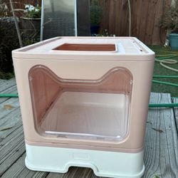 Pink Cat Litter Box 