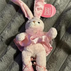 Pink Bunny Ballerina Plush w/Ballet Tutu and Slippers Bunny Rabbit Holiday/Easter/Gift Stuffed Toy  