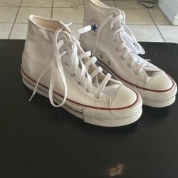 White High Top Converse 