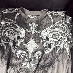 Y2k  Emo Skull Shirt