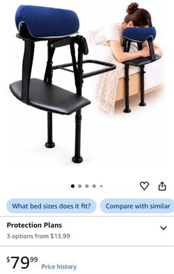 Massage Headrest for Bed, Adjustable Face Cradle with Armrest Pad