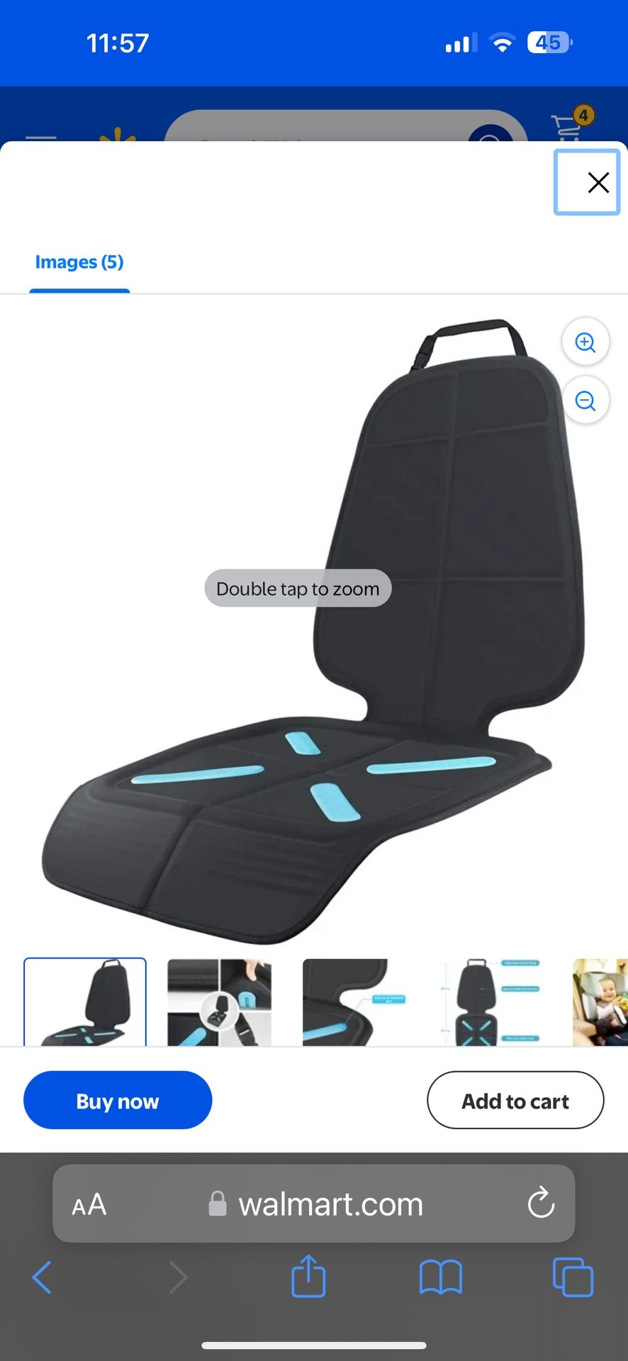 Car Seat Protector for Baby Child Car Seats, Auto Seat Cover Mat for Under Carseat to Protect Automotive Vehicle Leather and Cloth Upholstery - Waterp