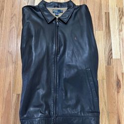 RALPH LAUREN LEATHER COAT