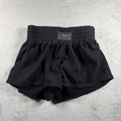 TALENTLESS Women’s Medium Black Boxing Style Lounge Sweat Shorts #3D