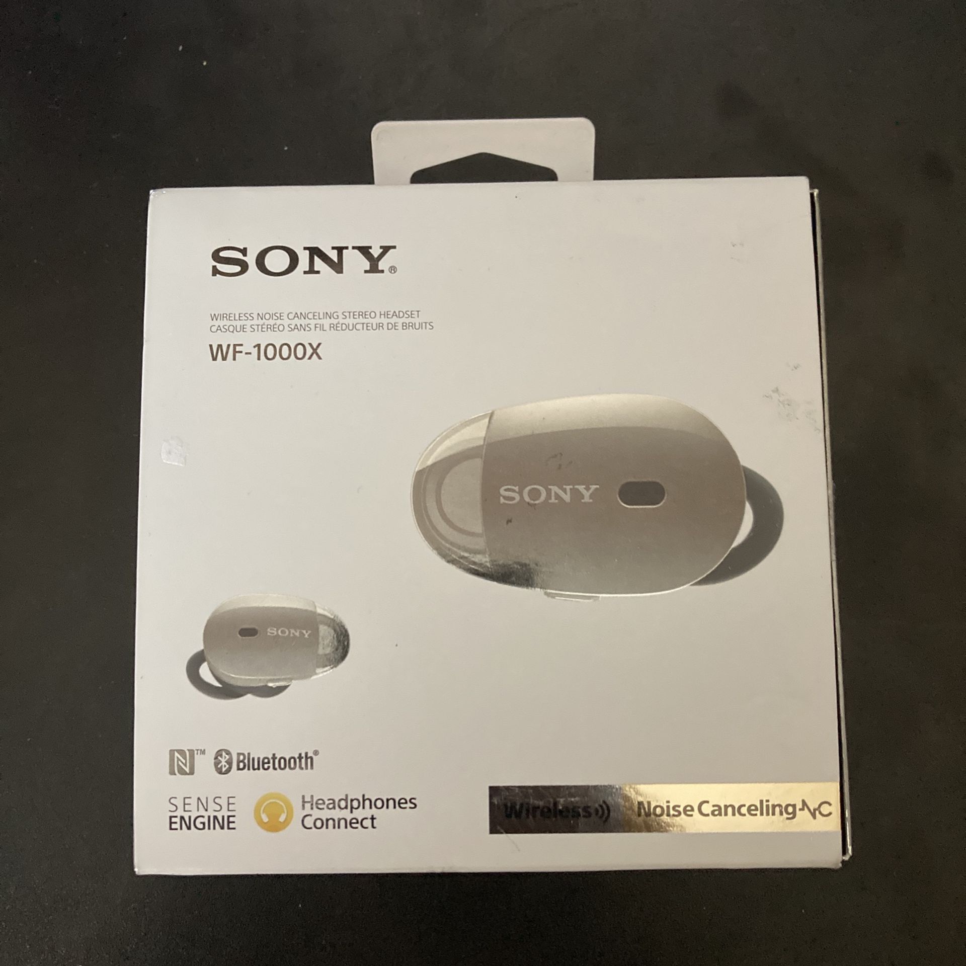 NEW Sony WF-1000X Wireless Noise-Canceling Headset Headphones (Black)