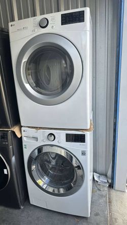 LG side-by-side or stackable front-loader electric washer and dryer