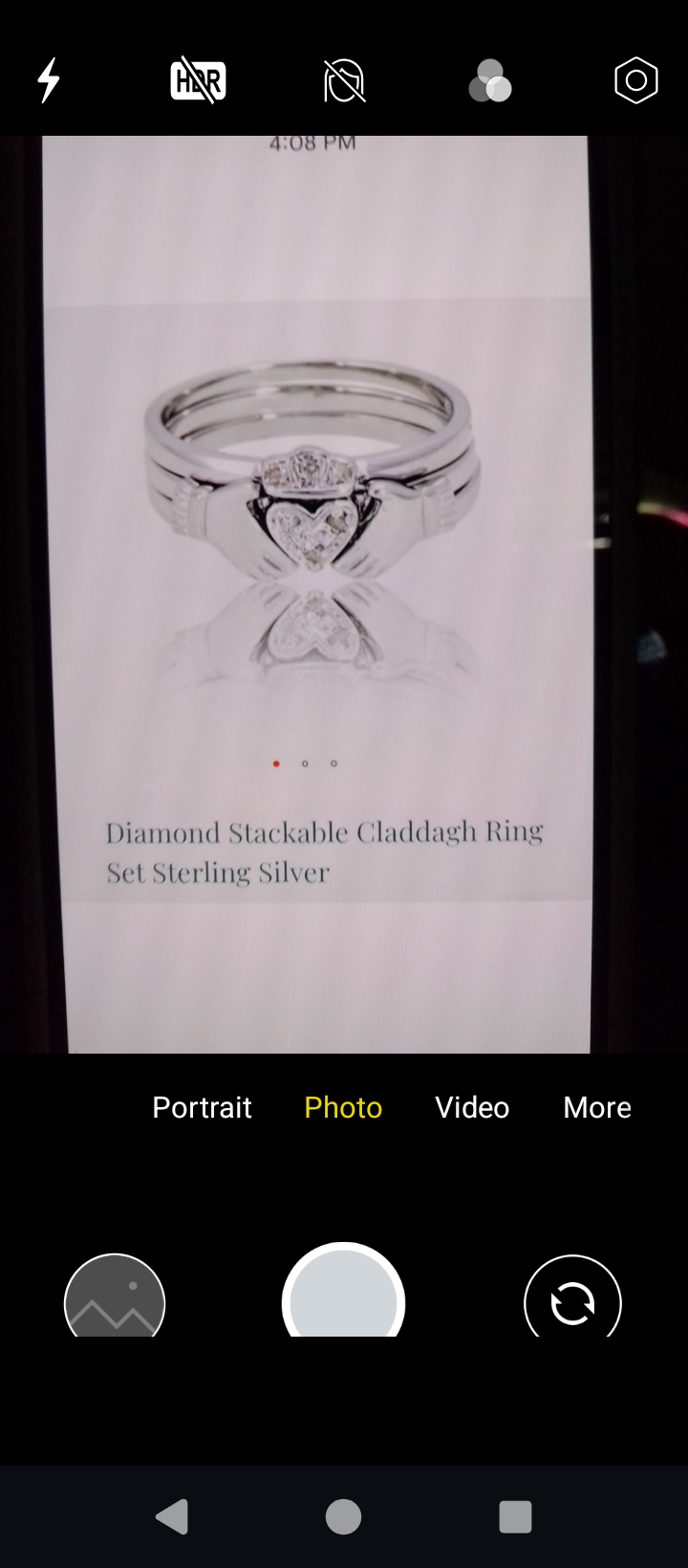 Diamond Stackable Claddagh Ring Set Sterling Silver