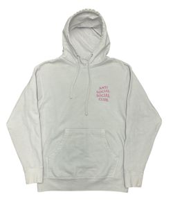 SS22 Anti Social Social Club Effectionate White Hoodie Sweatshirt Size: M