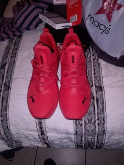 Men's Red Puma Running Shoes 