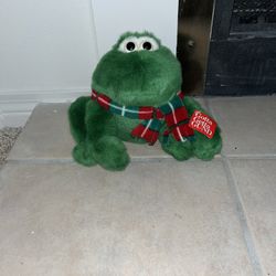 Gund Christmas Frog Plush w/ Tag, 8” # 41616 Scarf Hat