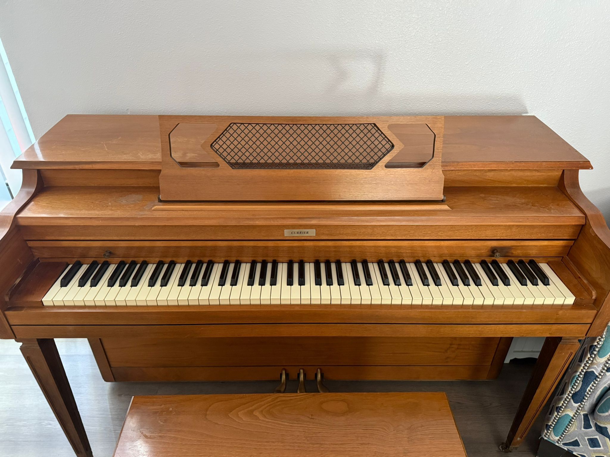 Currier Upright Piano-Tuned
