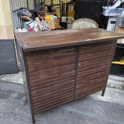 Nice Wooden Bar 42x20 Size Outfoor Or In With Shelving 