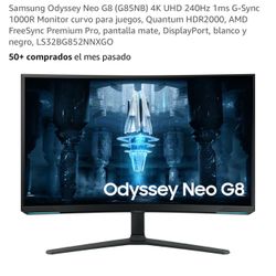 Samsung Odyssey G8 32” 4k Miniled 240Hz Curved 1ms
