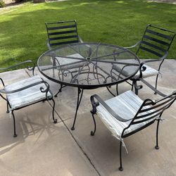Wrought Iron Patio Dining Set