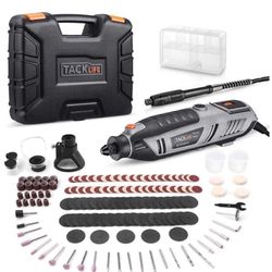 Rotary Tool 200W Power Variable Speed with Upgraded Flex Shaft, 170 Accessories, 4 Attachments, Carrying Case, Multi-Functional for Around-The-House a