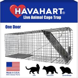 Large 1-Door Humane Catch and Release Live Animal Trap Cage 