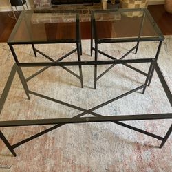 3 Piece Living Room Table Set 