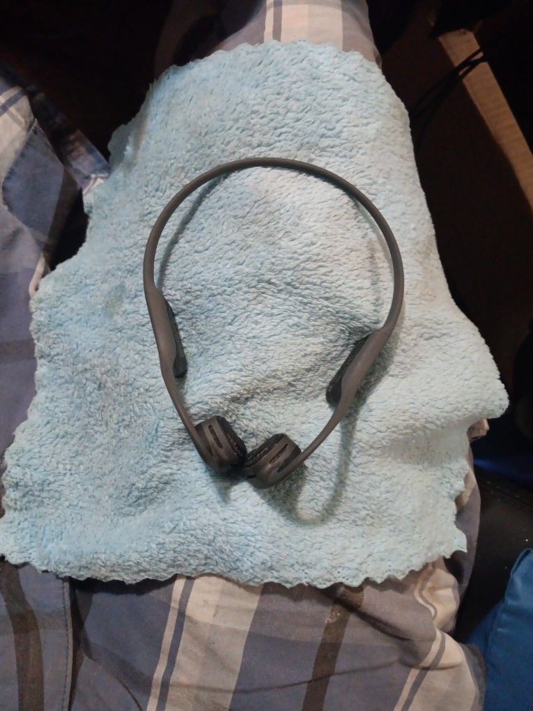 Aftershokz Air Bone Conduction Wireless Bluetooth Headphones, Slate Grey