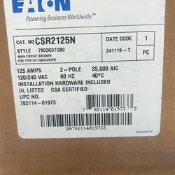 Main Breaker 2- 200amp 1-125p ,1- SQD125amp