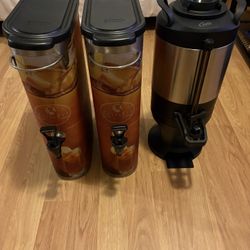 Curtis FreshTrac Thermal Coffee Server and 2 Bunn commercial iced tea dispenser. TAKE ALL 3 FOR 220$