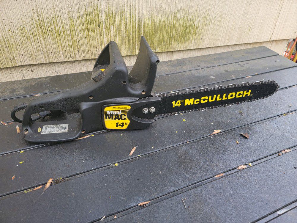McCulloch mini mac 14 electric chainsaw
