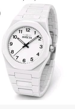 Invicta Celestial Sintix Quartz Analog White/Apricot Resin Bracelet 40mm NEW