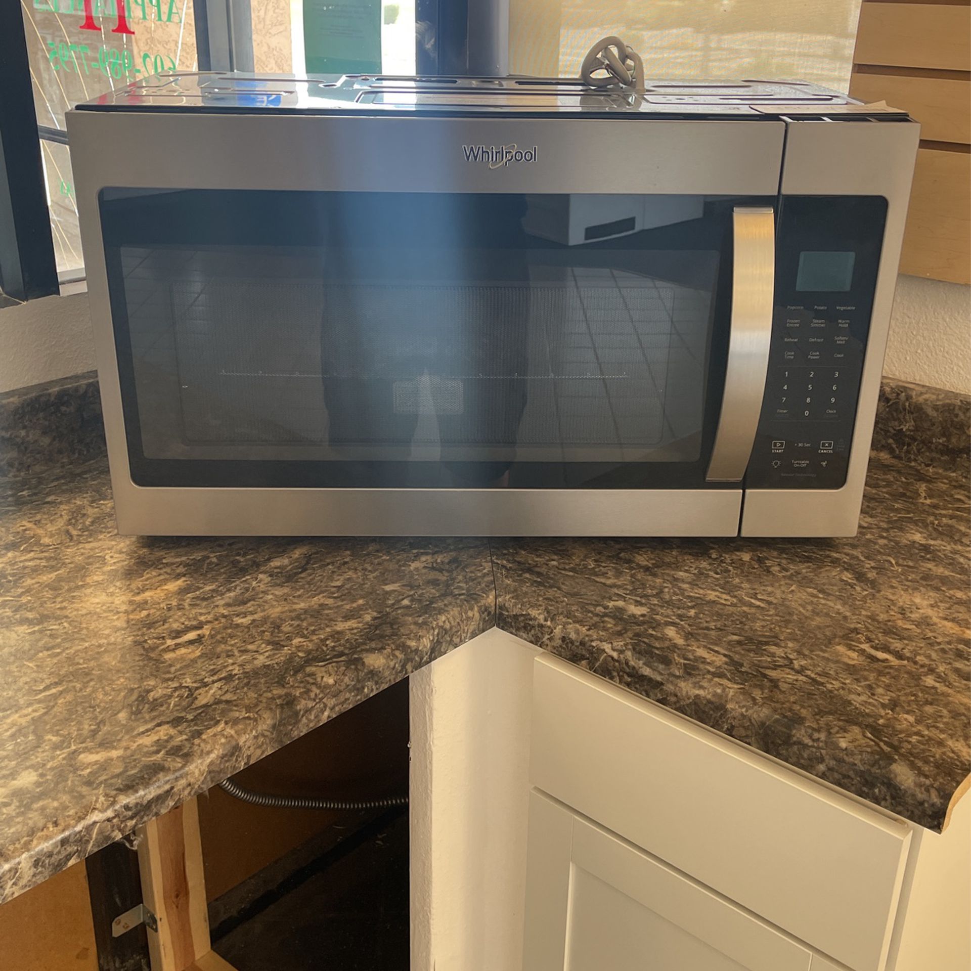 Stainless Steel Whirlpool Over The Range Microwave