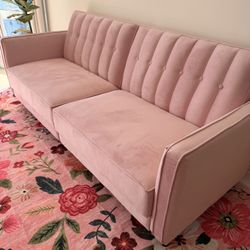 NEW - Velvet Sofa Bed 