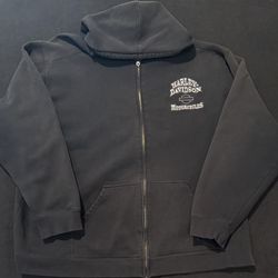 Harley Davidson Motorcycles Full Zip Sweatshirt Hoodie Mens 3XL