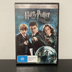 Harry Potter & The Order Of The Phoenix DVD Region 4 Widescreen 2 Disc Movie