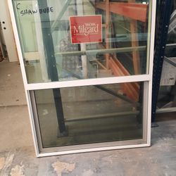 Milgard White Vinyl Single Hung Window- 47-1/2 X 59-5/8