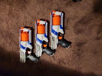 3 NERF N Strike Elite Strongarm Toy Blasters with Rotating Barrel