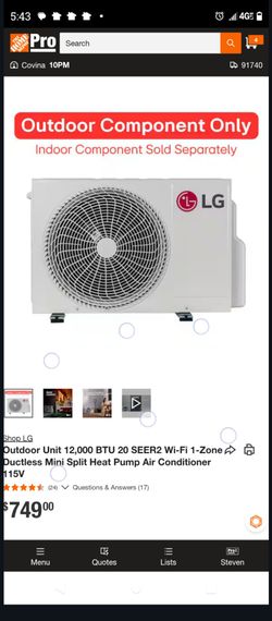 LG Mini Split Outdoor Condenser Unit