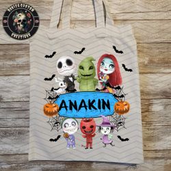 Personalized Trick or Treat Tote Bags