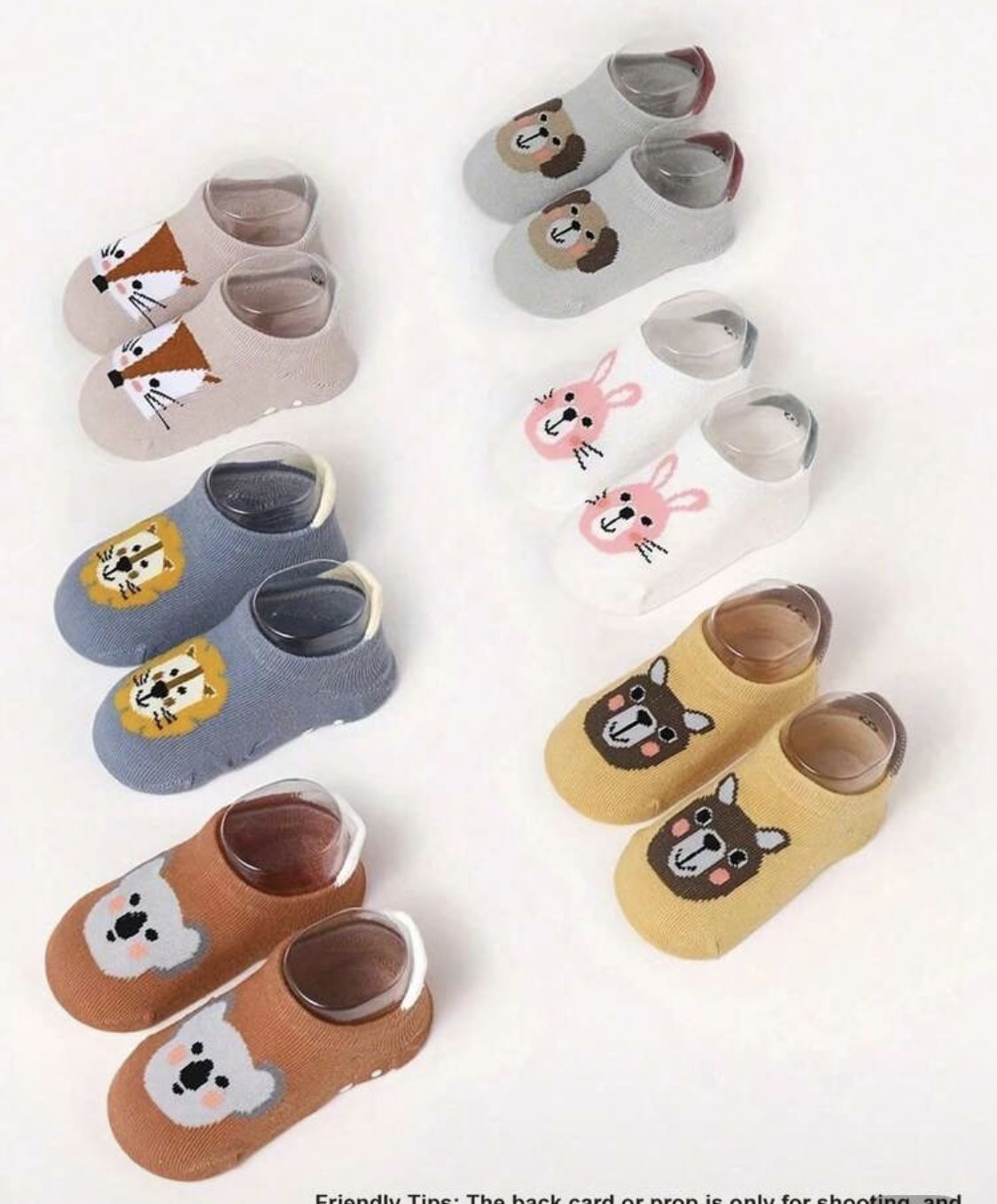 Cute Baby Anti-Slip Animal Socks – Soft Cotton First Walker Socks