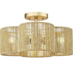 BRAND NEW!! Rattan Ceiling Light Fixture