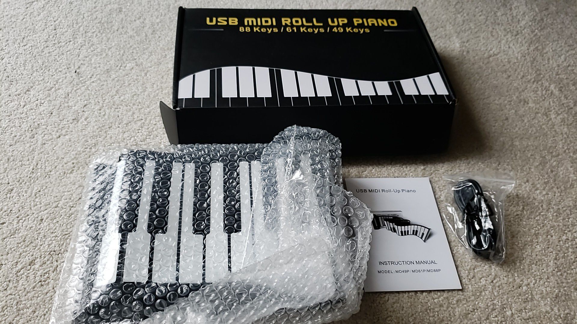Roll Up Portable MIDI Keyboard Piano