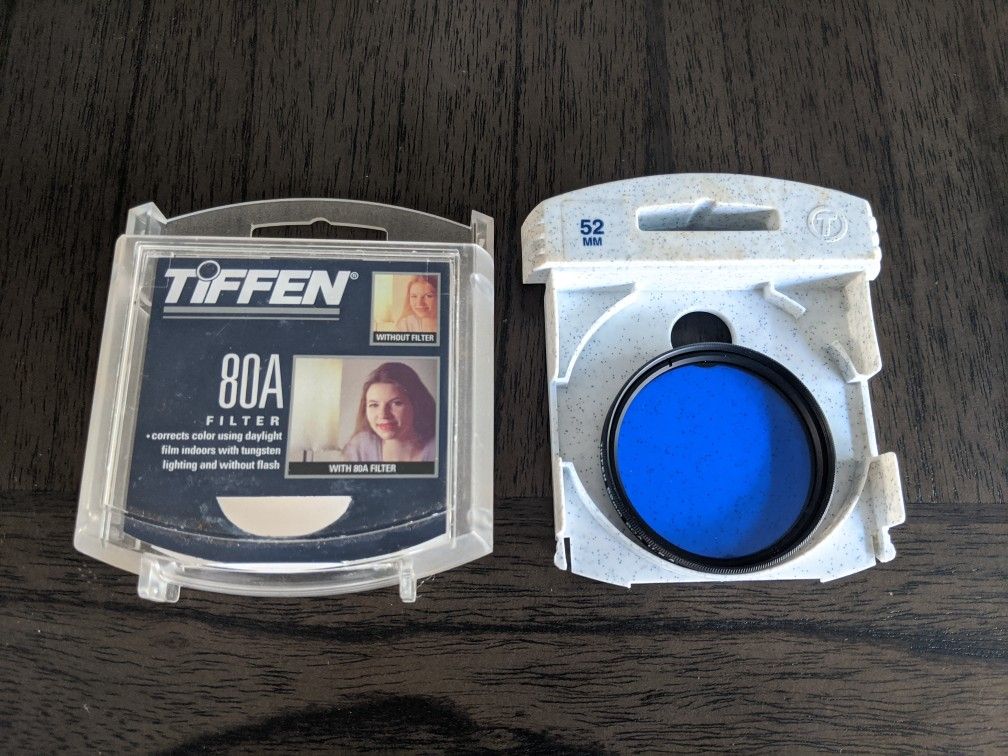 Tiffen 80A, 52mm lens filter